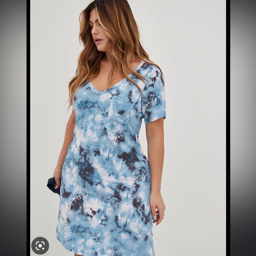 Torrid super soft tie dye dress size 5